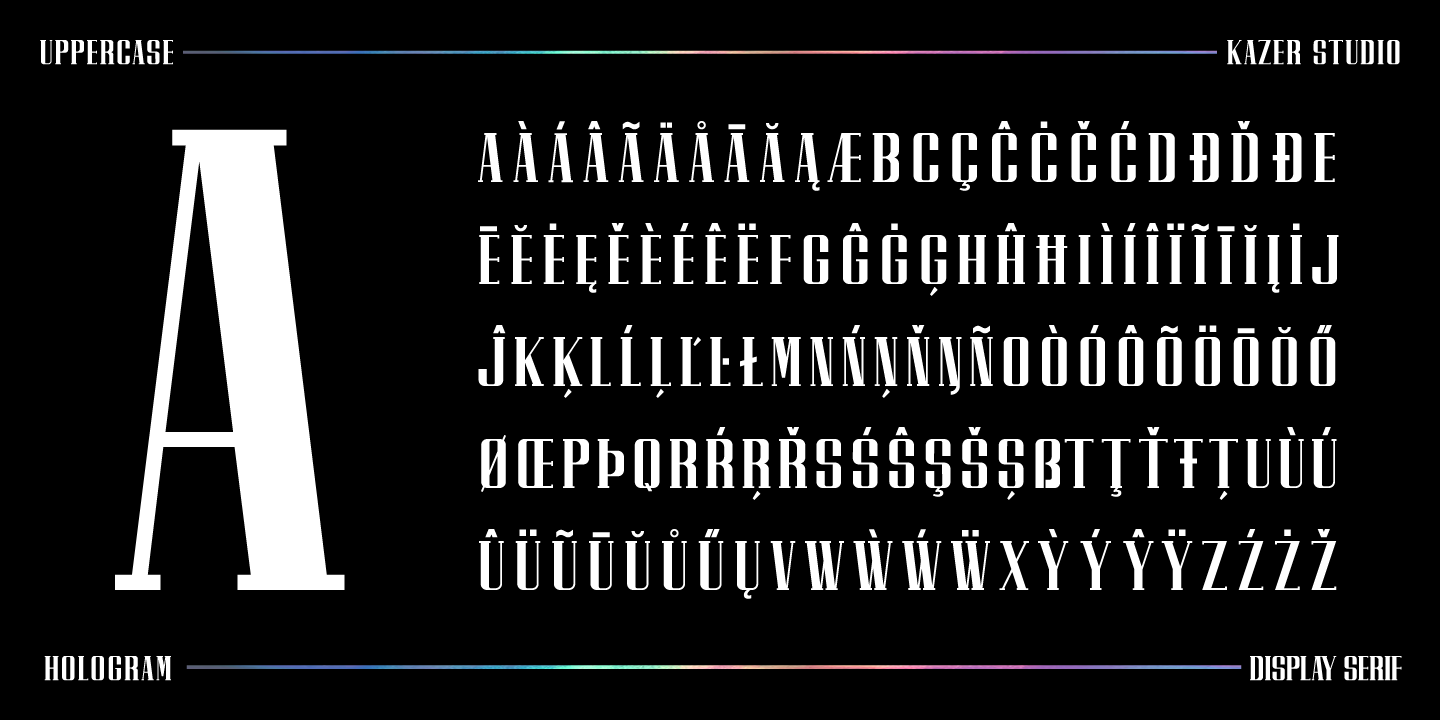 Example font Hologram #7